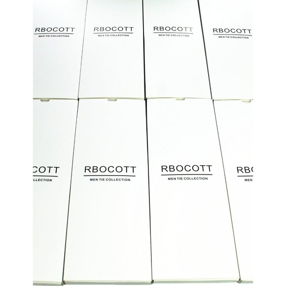 Men's Solid Color Tie Formal Necktie for Gift For Brother Father Rust - Picture 4 of 4